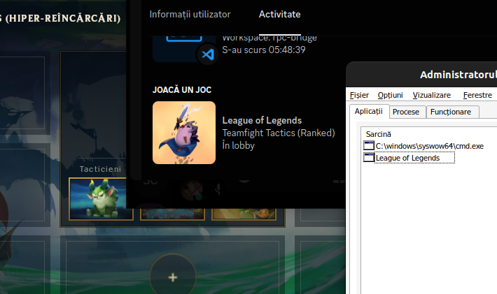 League of Legends running under Wine